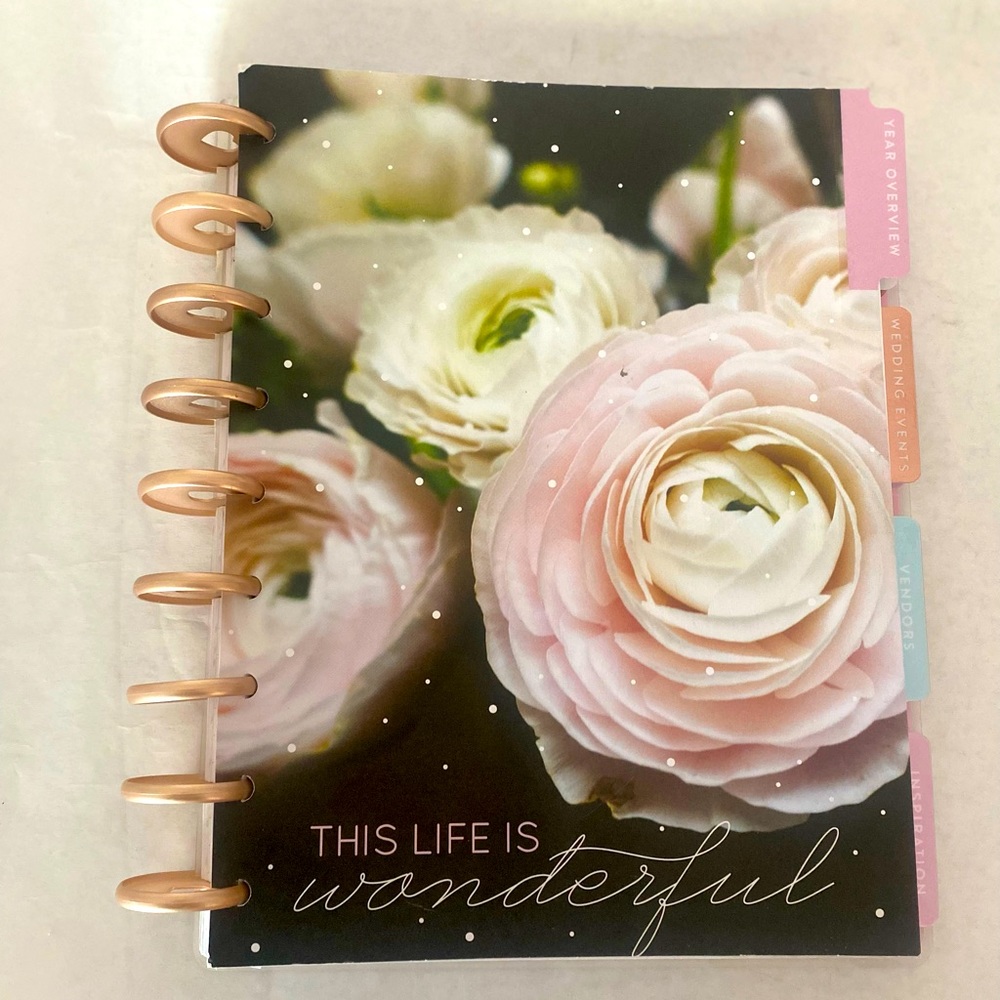 Beautiful Wedding Marriage planner by The Happy Planner